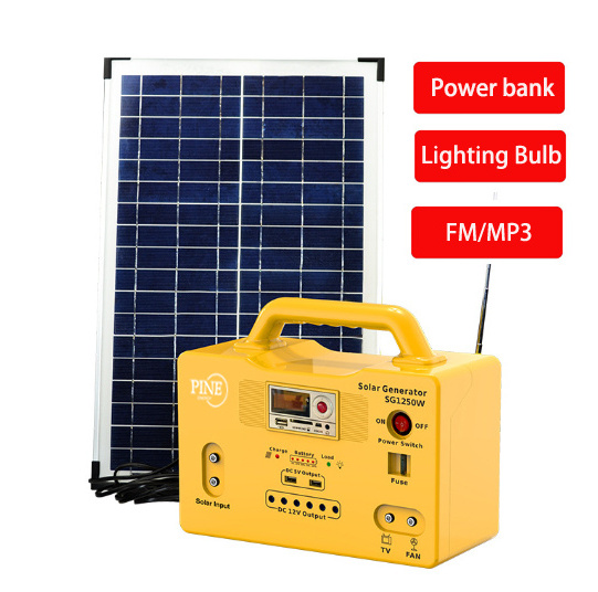 wholesale 10W 20W 30W  50W Small-scale solar power generation system indoor solar light generator with panel