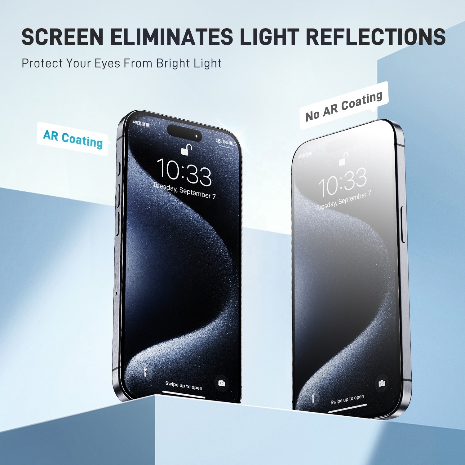 High Quality Anti-Reflection Anti-Glare Screen Protector for iPhone Anti-Alienation Eyes Protective Film with AR Technology