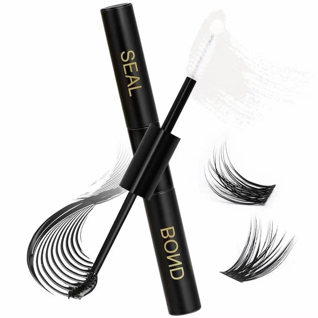 Lash Bond and Seal Lash Glue for Individual Cluster Lashes Super Strong Hold Waterproof DIY Eyelash Extension Bond and Seal