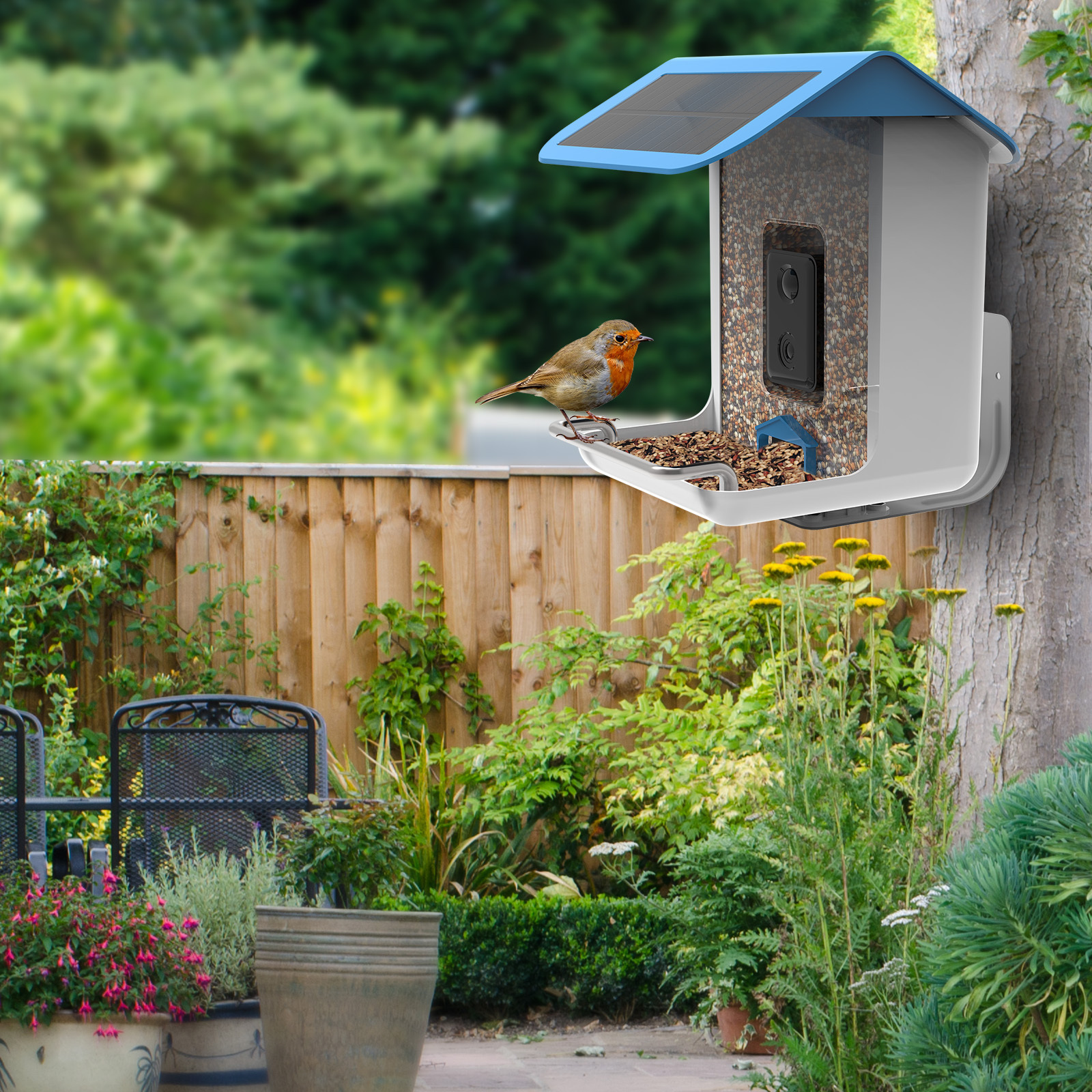 Hot Selling Bird Feeder With Camera Stainless Steel High-definition AI Recognition Of Intelligent