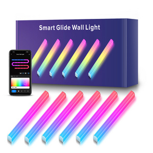 Pinelake Glide RGB Smart Wall Light Multi color Music Sync Home Decor LED Light Bar for Gaming Streaming dynamic light effects