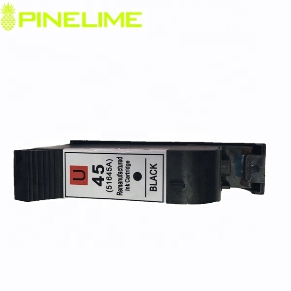 Pinelime Remanufactured Ink Cartridge for Hp45 51645A for Deskjet 200/710c/720c Printer Full Hp 45 Ink Cartridge Plotter CN;GUA