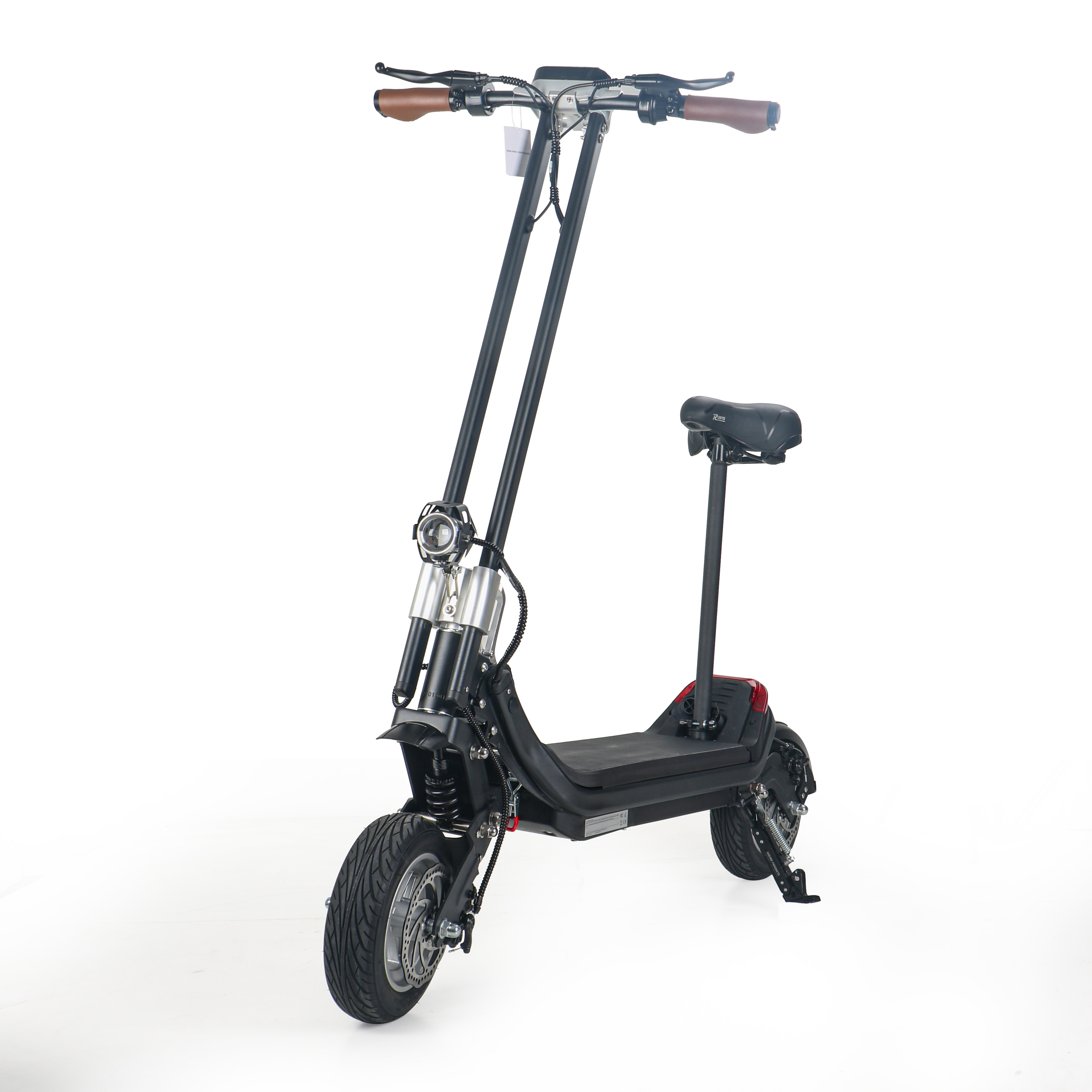 Lenzod folding electric scooter 1200w single motor 11inch big wheel adults powerful fast speed electric scooter