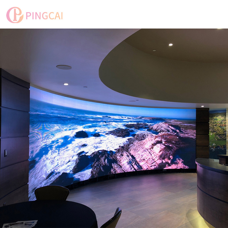 High quality curved led screen P1.5 P1.8 P2 P2.5 P3 indoor curved soft led video wall flexible display panel 4K 8K LED screen