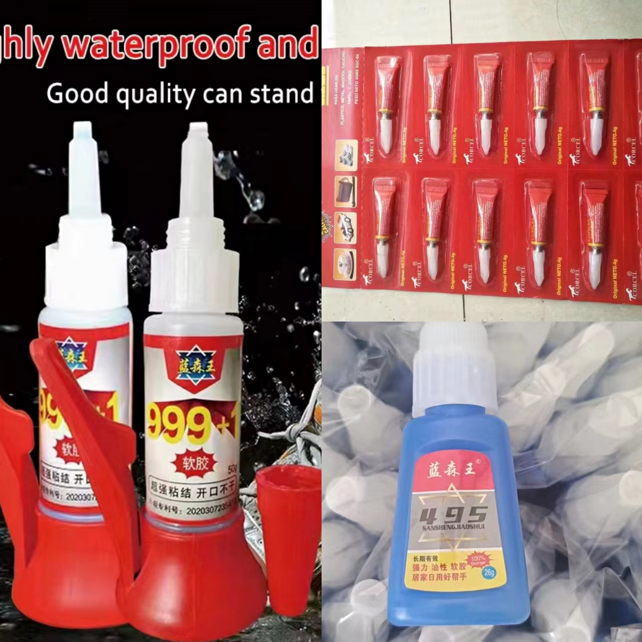 Factory strong glue 4g clear instant 401 glue  for metal rubber plastic ceramic cyanoacrylate glue fast dry for shoes