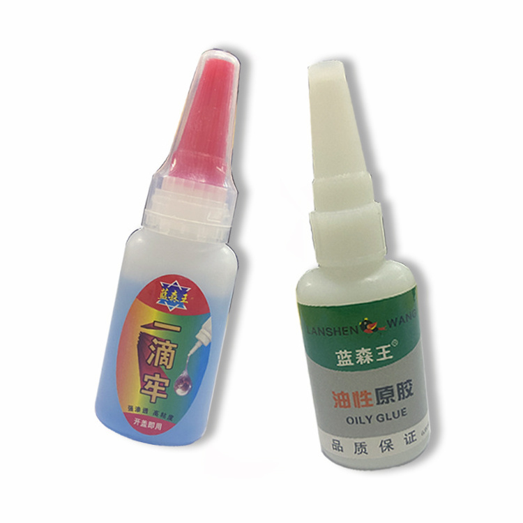 wholesale price strong adhesive Plastic rubber Cyanoacrylate Super Glue fast curing transparent color for shoes