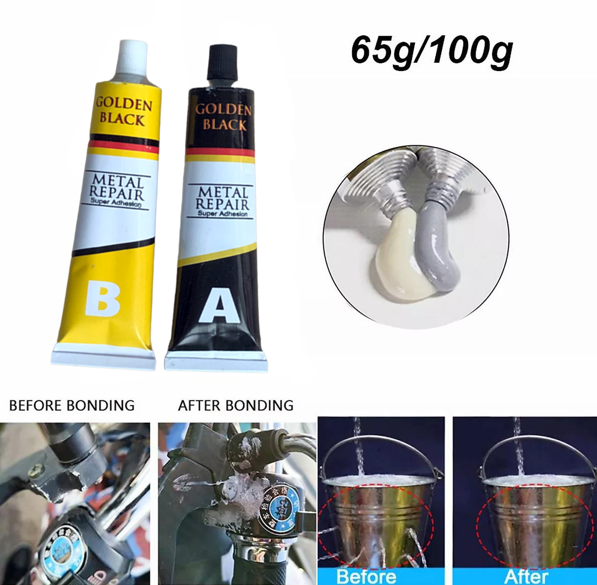 Popular products hot selling Welding repair Paste Magic EPOXY metal repair AB GLUE for iron, aluminum tank, auto parts