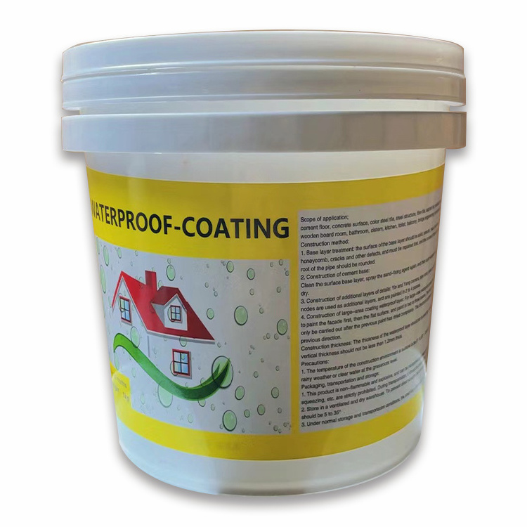 Factory lower price pure acrylic elasticity transparent waterproof coating glue for interior and exterior  roof and wall