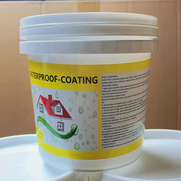 Factory lower price pure acrylic elasticity transparent waterproof coating glue for interior and exterior  roof and wall