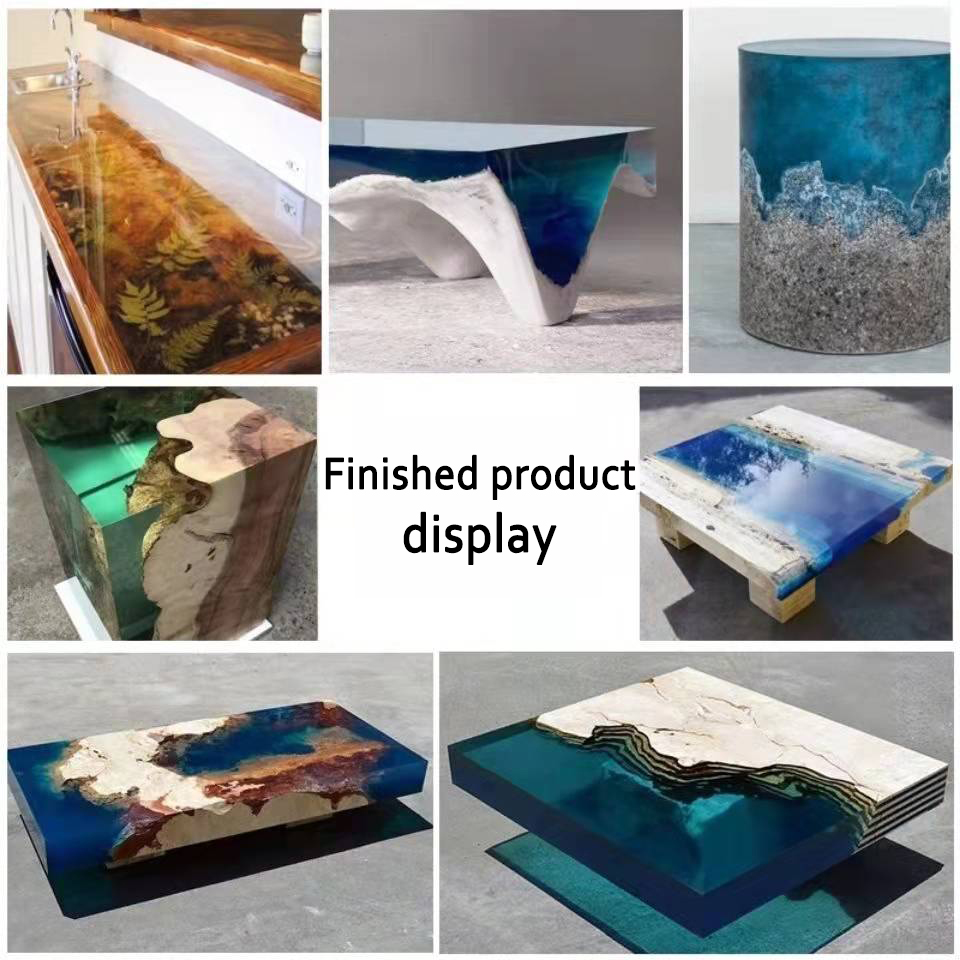 Epoxy Resin Crystal Dining Table resin & hardener Gallon Crafts Epoxy Resin AB Glue  for Carbon Fiber marble table crafts