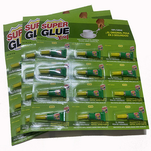 Factory cheap price 1.5g 3g Fast dry 502 Super Glue 12 pieces per cardboard for plastic,rubber, wood,ceramic,metal bonding