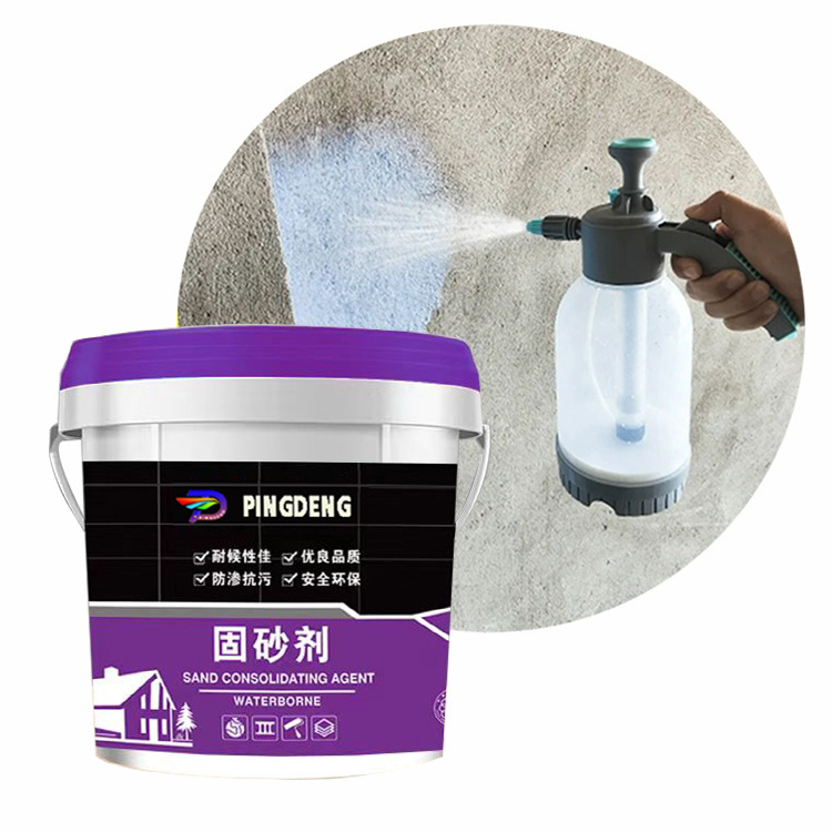 Sand-proof and soil-proof layer sand-fixing agent dust-suppressant used on roads and trails