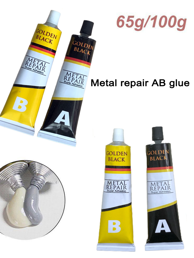 100g A&B welding glue Super adhesive wholesale price metal repair glue paste for  iron steel Auto Radiator Water Tank