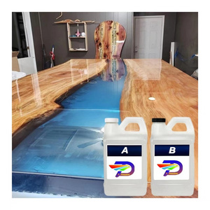 Factory supply directly transparent Top quality clear liquid river wood table crystal ab epoxy resin for crafts