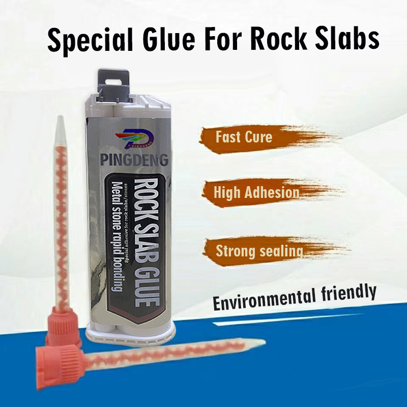 Polymethylmethacrylate rapid bonding of metal and stone slabs special glue for rock slate