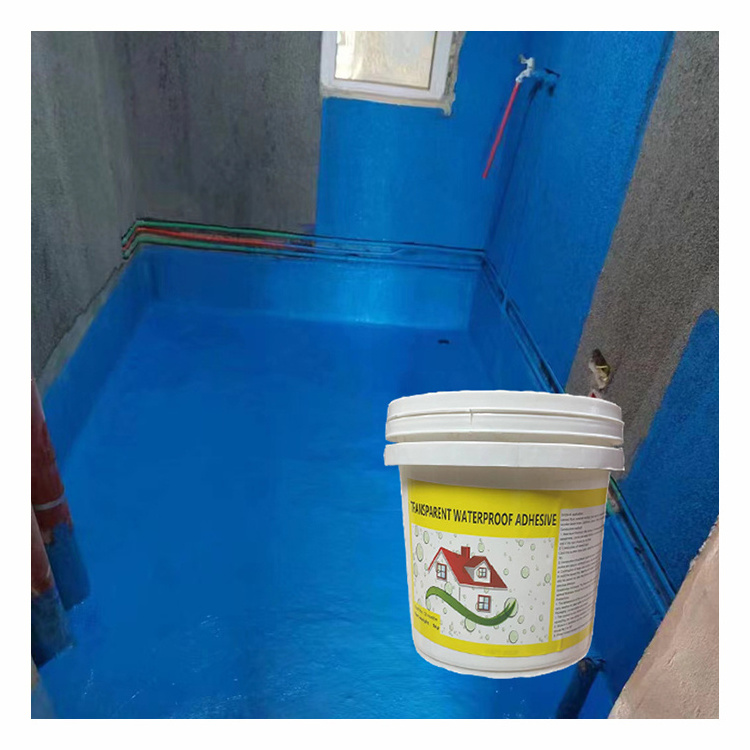 Liquid Coating Transparent Waterproof Coating Building Roof PU Polymer  Coating Liquid Rubber Waterproofing Sealer Safe No-toxic