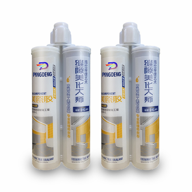 Best Sale Factory Supply Water Resistant double tube Tile Epoxy Grout Adhesive for Building Decoration