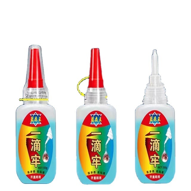 50g factory price directly supply  cyanoacrylate glue strong glue metal rubber plastic ceramic instant dry glue for paper