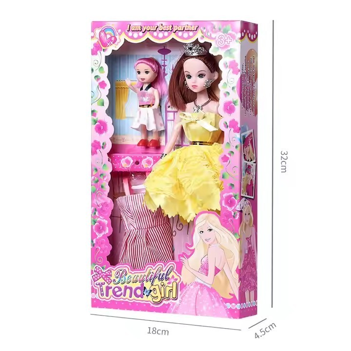 OEM/ODM Factory low price Dress up Toys Fashion Girl doll Accessories Body Princess With Comb for Baby