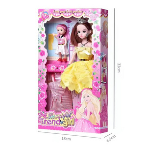 OEM/ODM Factory low price Dress up Toys Fashion Girl doll Accessories Body Princess With Comb for Baby