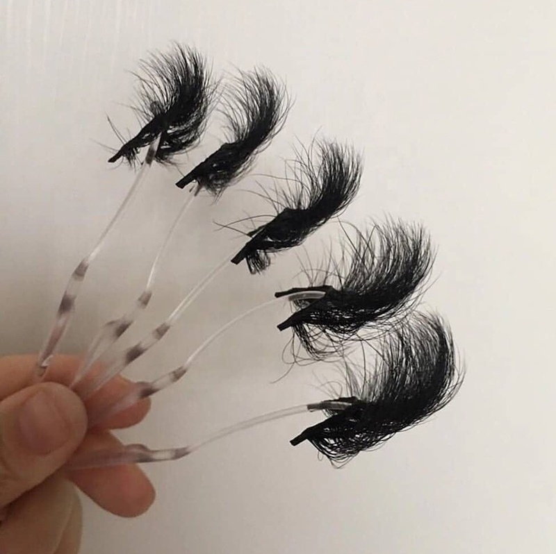 Wholesale private label eye lashes 3d mink 25mm false strip eyelashes with customized packaging own brand box