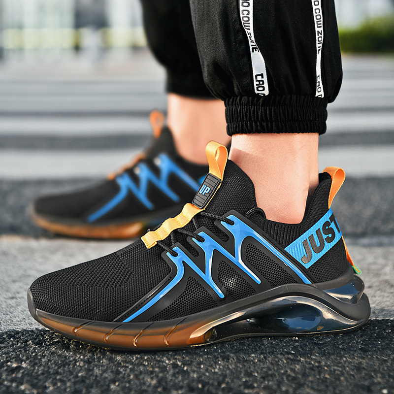 High Quality Fashion Comfort Lace-up Men Sneakers Breathable Sport Shoes Flying men shoes sports