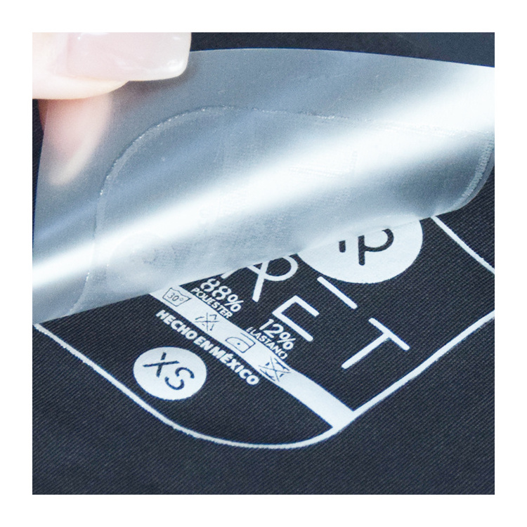 Custom Iron On 3D Heat Press Label Thermal Press Clothing Accessories Labels Heat Transfer Washable Tagless Care Label