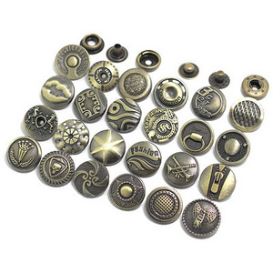 Hot Selling 17Mm Accessories And Rivets Custom Logo Metal Tack Jeans Snap Button