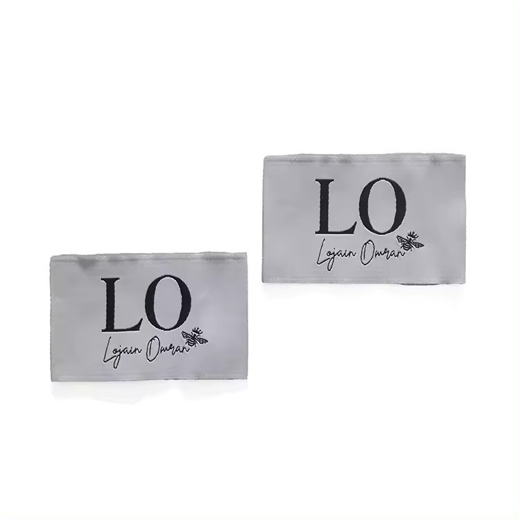 High Density Flat Woven Garments Label Weaving Labels For Clothing