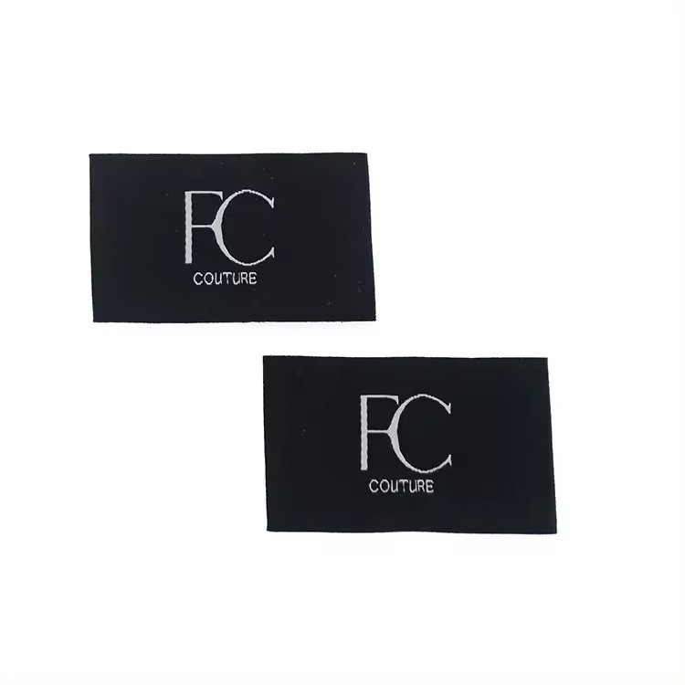 High Density Flat Woven Garments Label Weaving Labels For Clothing