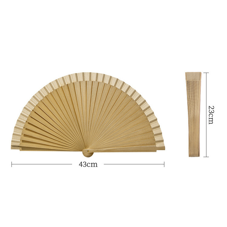 spanish folding handheld fans wood hand fan for wedding