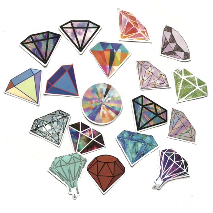 dream diamond notebook skateboard sticker packaging