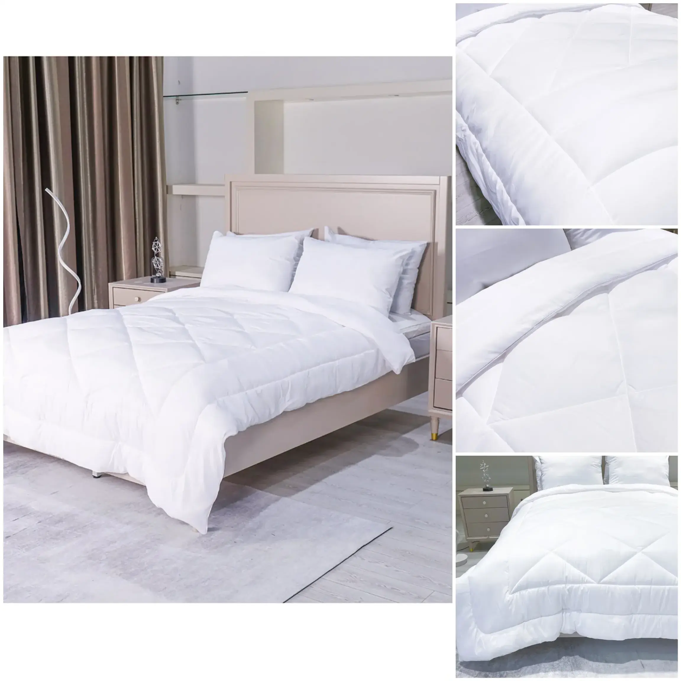 Star rated luxury hotel bedding and pillowcase bedroom set: a complete and comfortable set of comfortable bedding