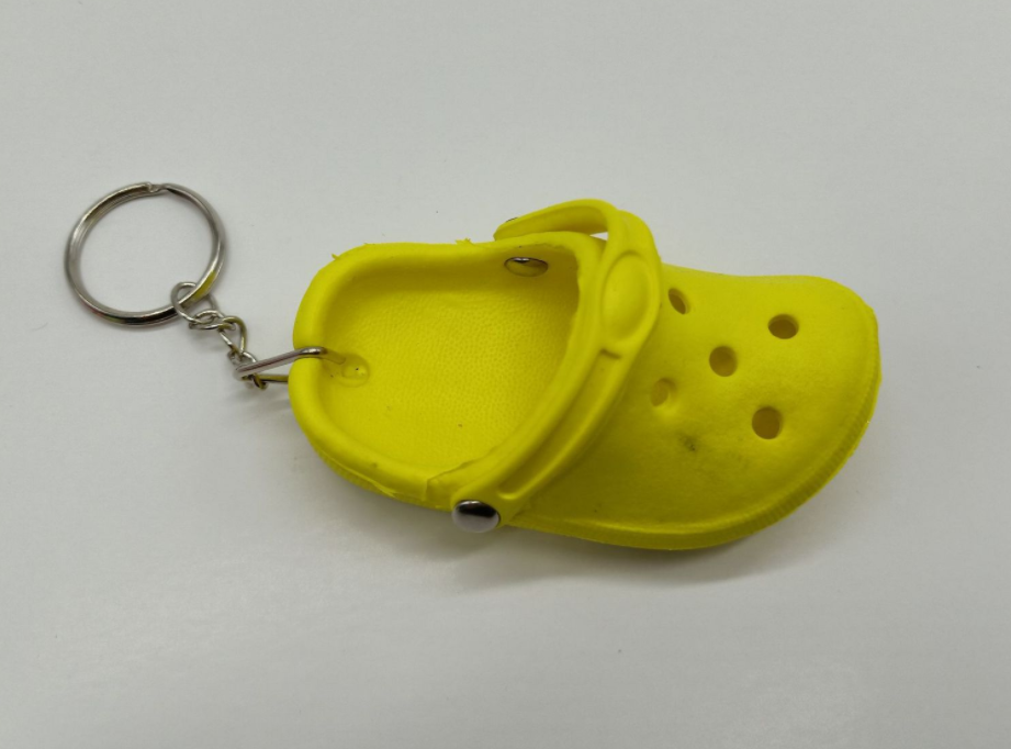 Keychain with croc hole Soft EVA design croc Keychain customized hot Keychain Key Chain via DHL/Fedex/TNT/UPS door to door