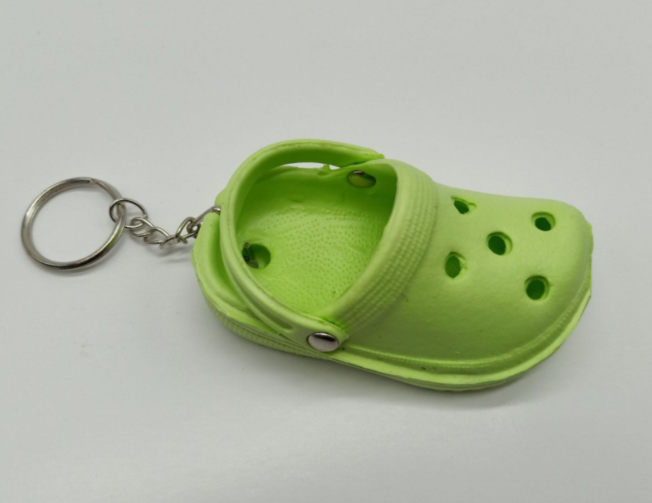 Keychain with croc hole Soft EVA design croc Keychain customized hot Keychain Key Chain via DHL/Fedex/TNT/UPS door to door