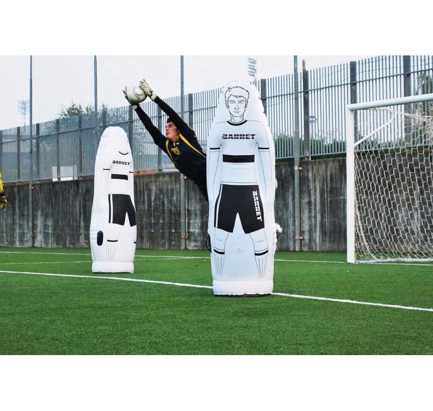 football training equipment hot sale 1.75m inflatable football dummy tumbler mannequin