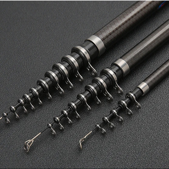 Heroic pole3.6m 4.5m 5.4m 6.3m Pesca 80-150g Telescopic  surf casting rods carbon fiber Power Telescopic Rock Fishing Rod