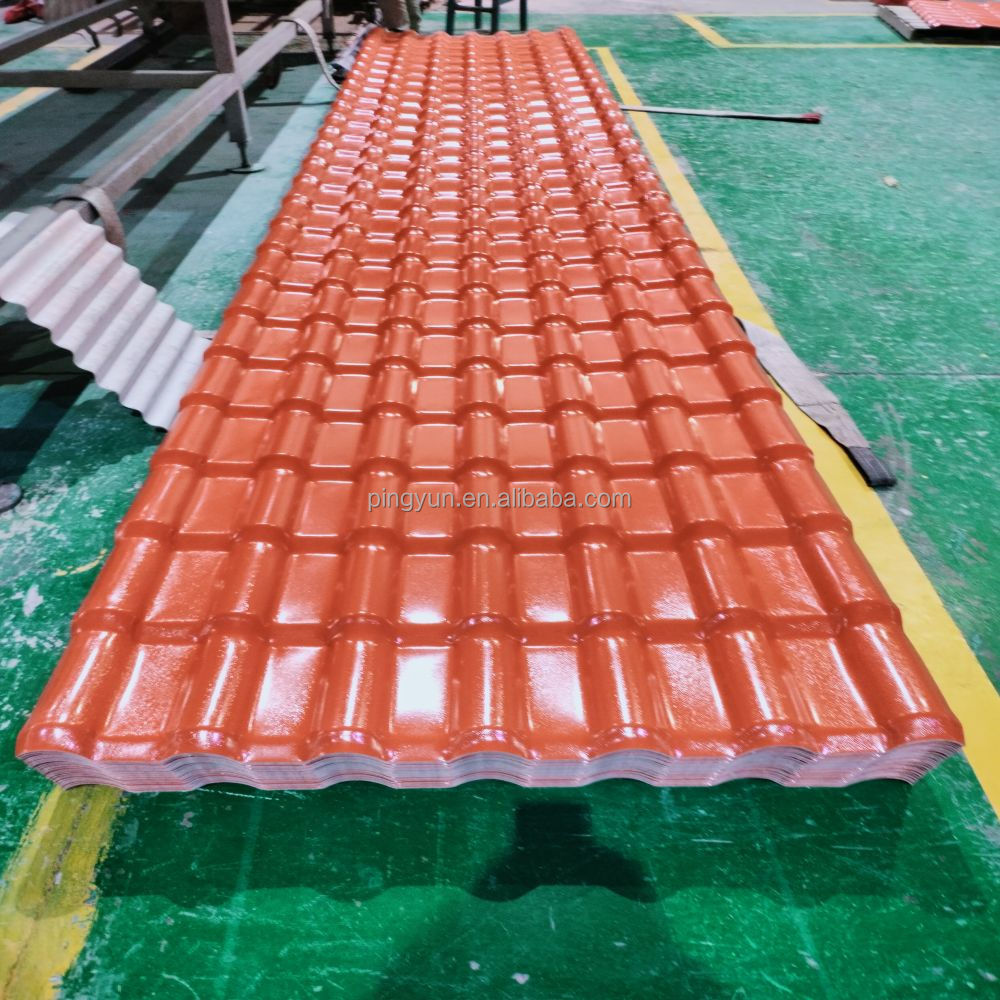 ASA pvc corrugated roof tile/chinese plastic roof/spanish corrugated plastic roofing sheets