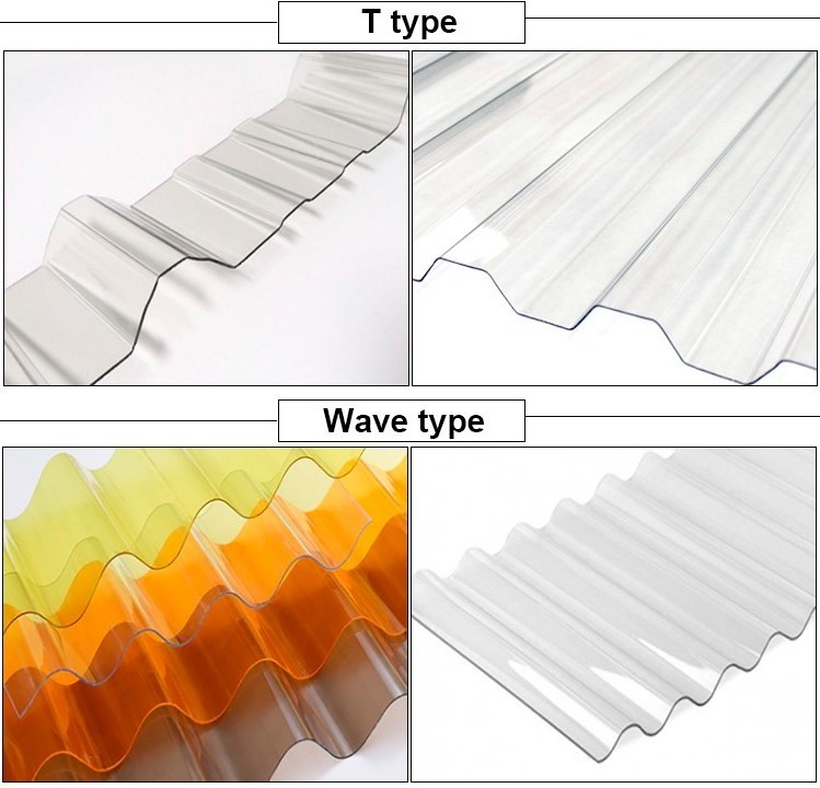 UV Coating Corrugated Plastic PC Roof Panel Polycarbonate Sheet for Green House