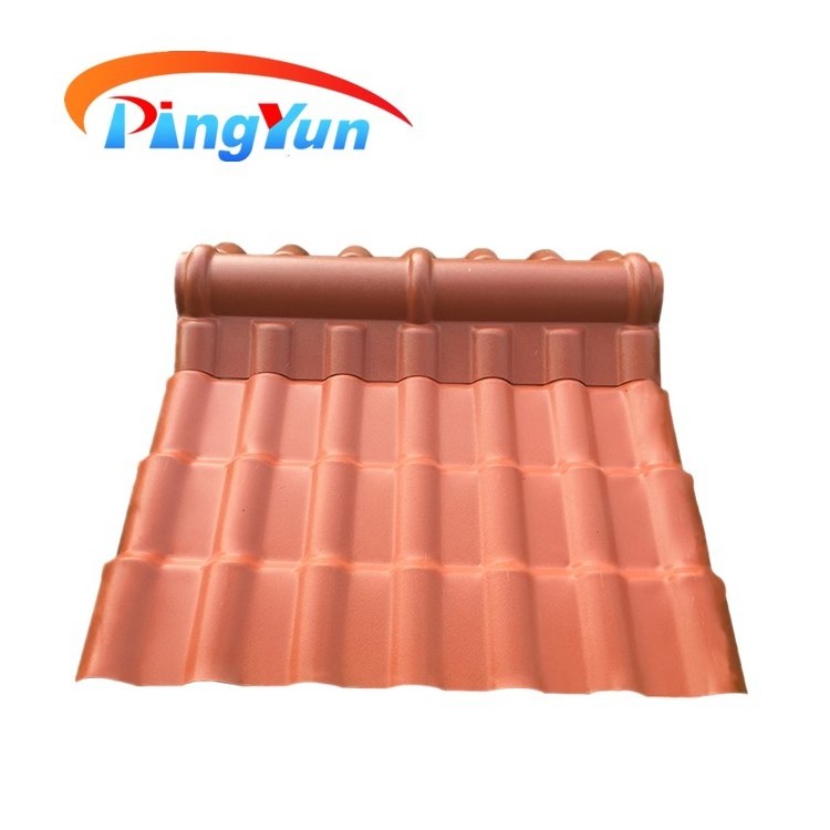 multiple layer composite plastic roofing panel/ASA+PVC roof sheet/Spanish type roof tile