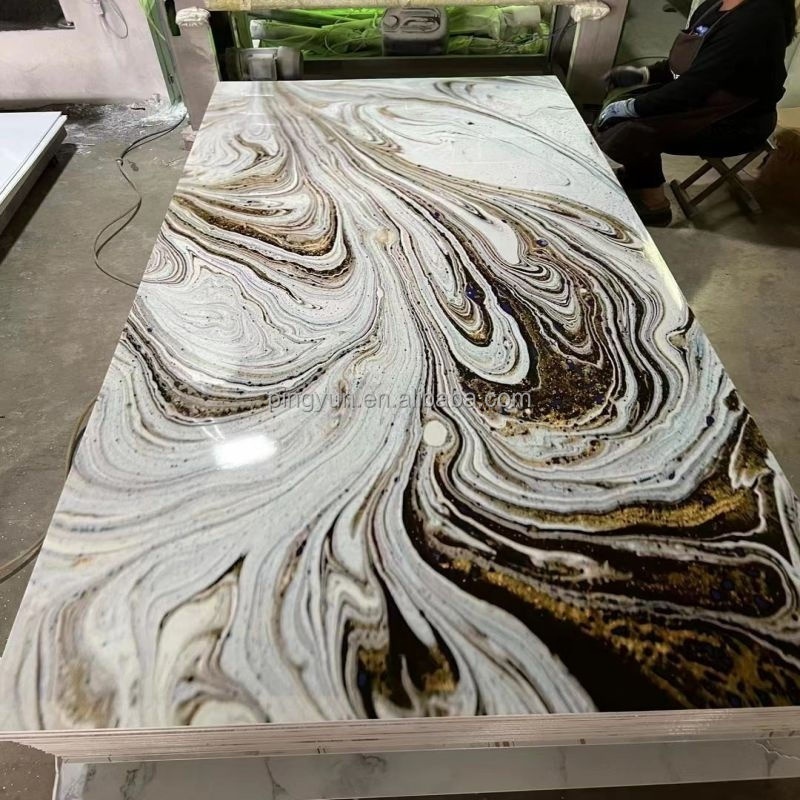 uv board wall panel 4x8 marble plastic sheet 3mm marbling pvc sheets for wall