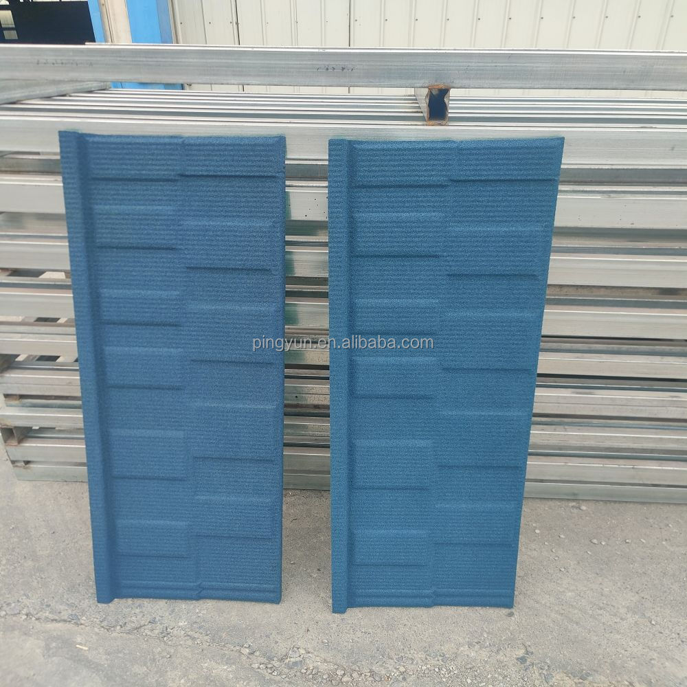 stainless steel roof bent tiles stone coated roof tile for ghana