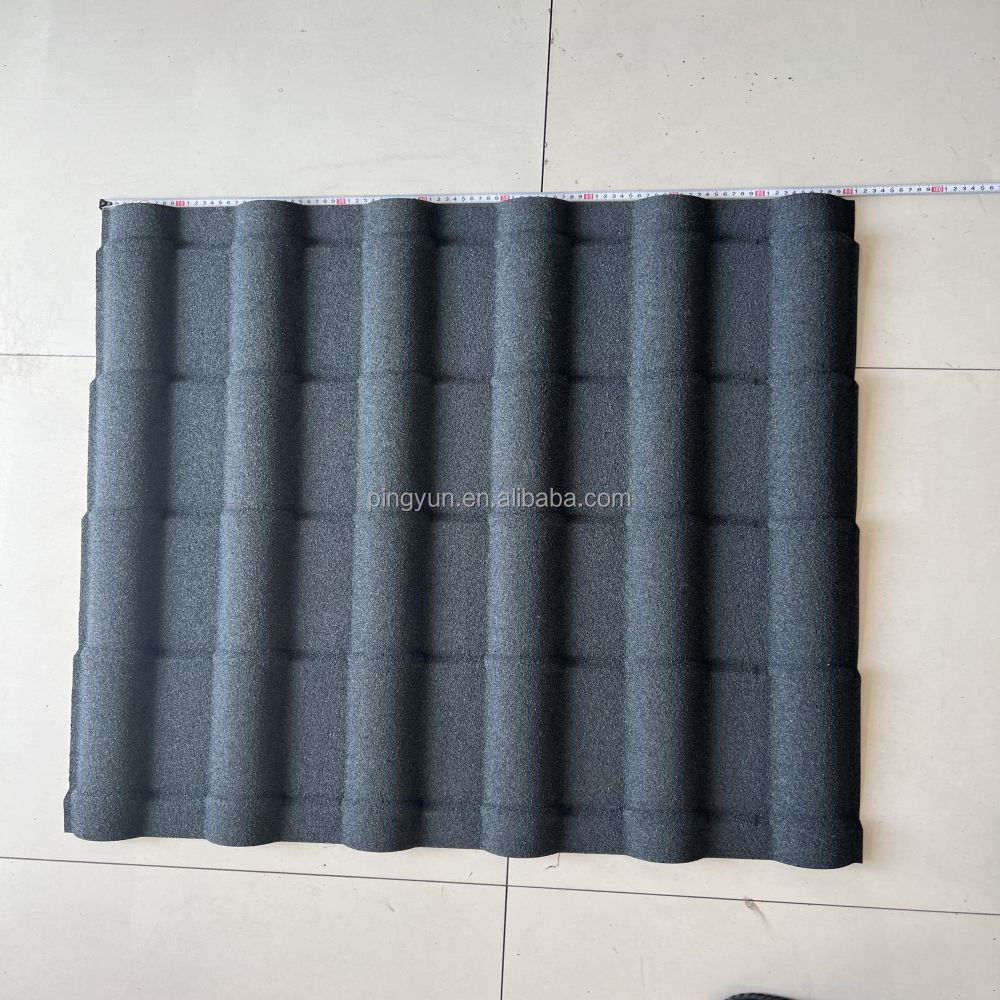 stainless steel roof bent tiles stone coated roof tile for ghana