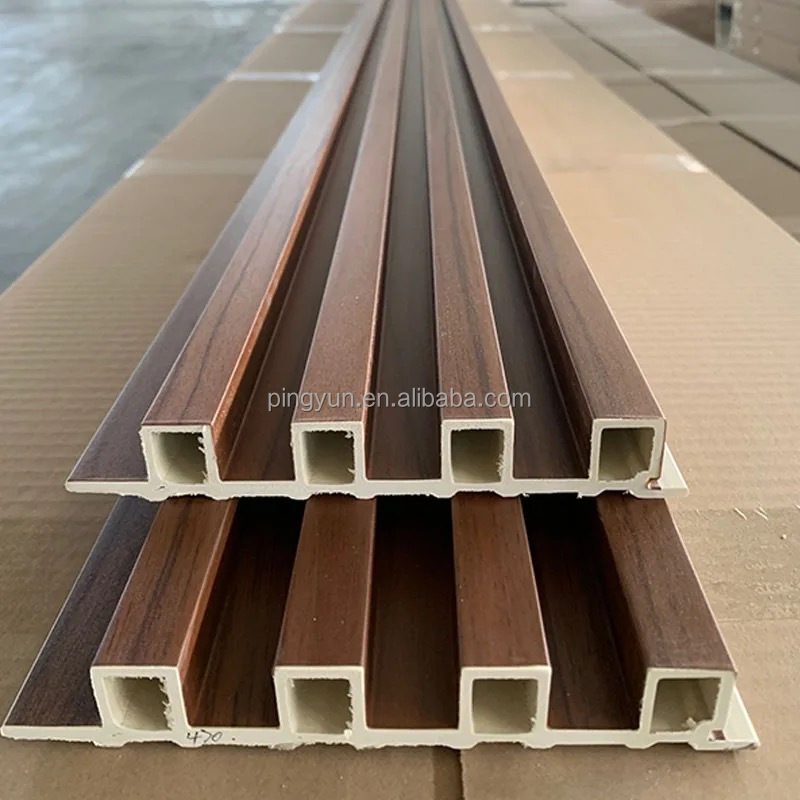 indoor 150*8mm wpc wall panel exterior wpc flutted wall panel