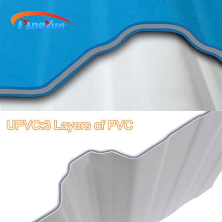 Waterproof ASA PVC roof tile plastic roofing sheet for shed