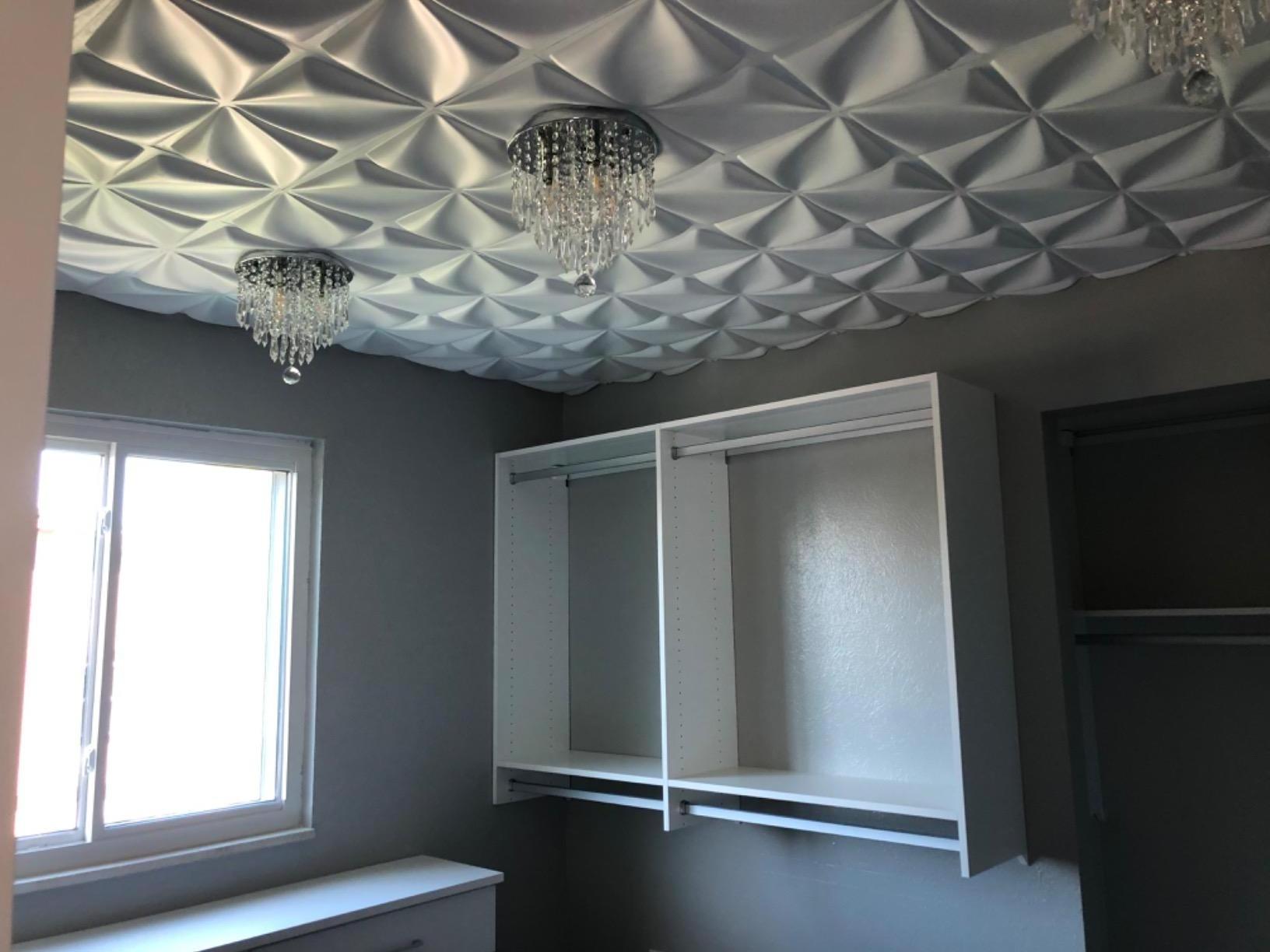 Low Price Ceiling Decoration Wallpaper 3d Wall Panels Pvc Ceiling Panel Square Modern Waterproof More Than 5 Years 2kg/m2-5kg/m2