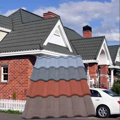 stone coated roofing sheet color stone coated metal roof tiles original wave tile