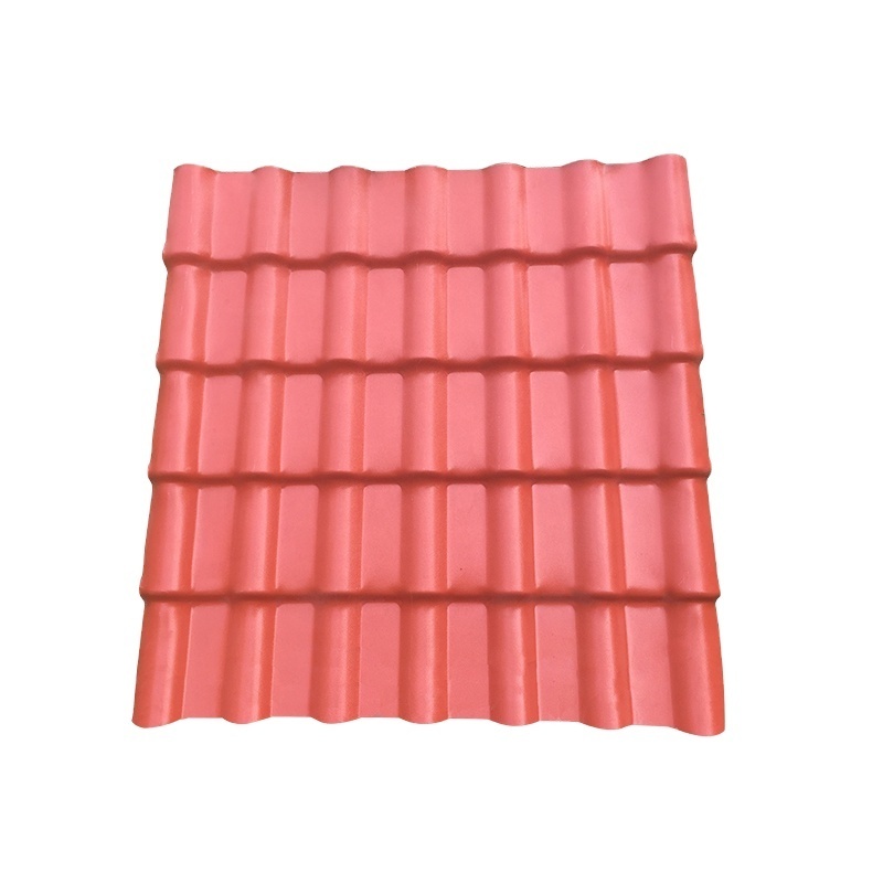 Chinese Waterproof UV Protected Terracotta ASA Coated PVC Roofing Tile High Quality Masonry Synthetic Resin Roof Shingle