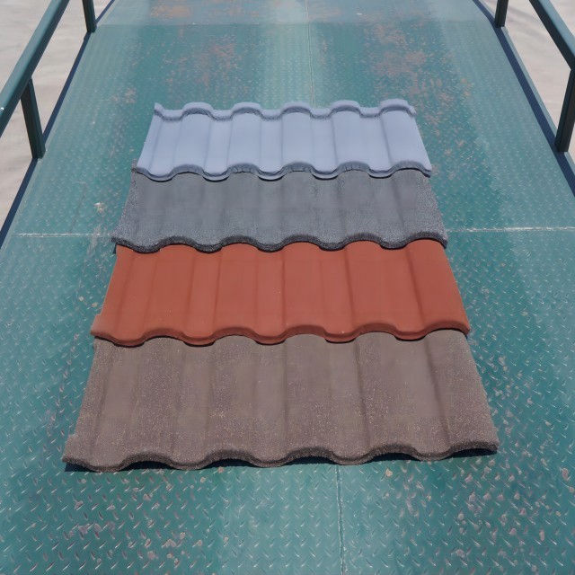 stone coated roofing sheet color stone coated metal roof tiles original wave tile