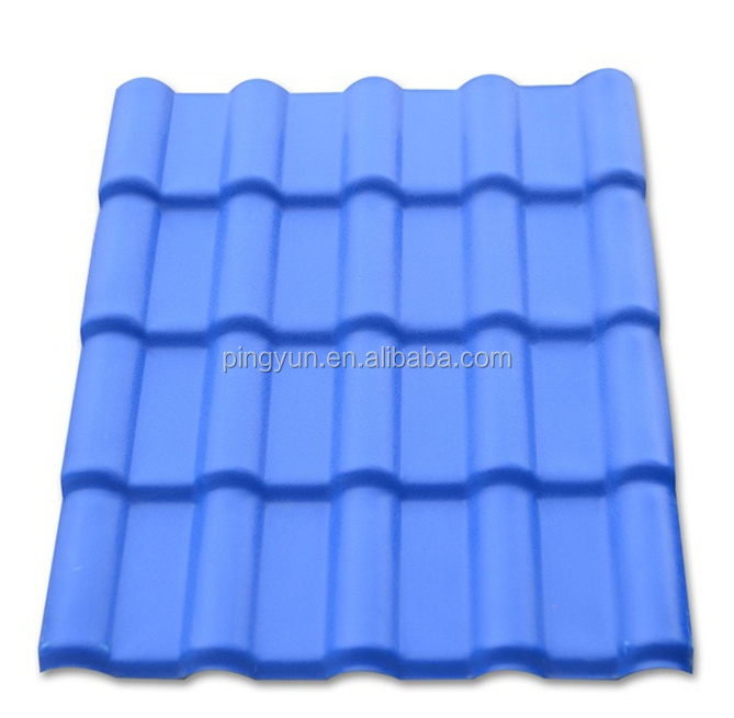 pvc roofing panel/upvc roofing sheet in kerala/synthetic resin spanish style roof tile